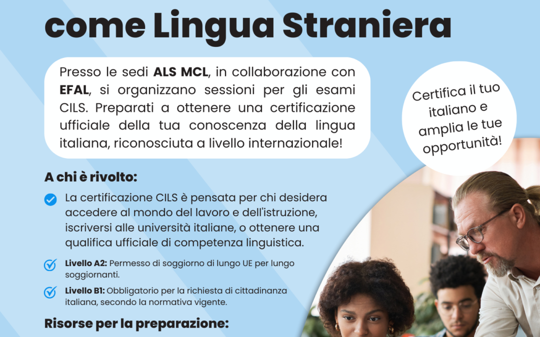 ESAMI CILS – Certificazione di Italiano come Lingua Straniera