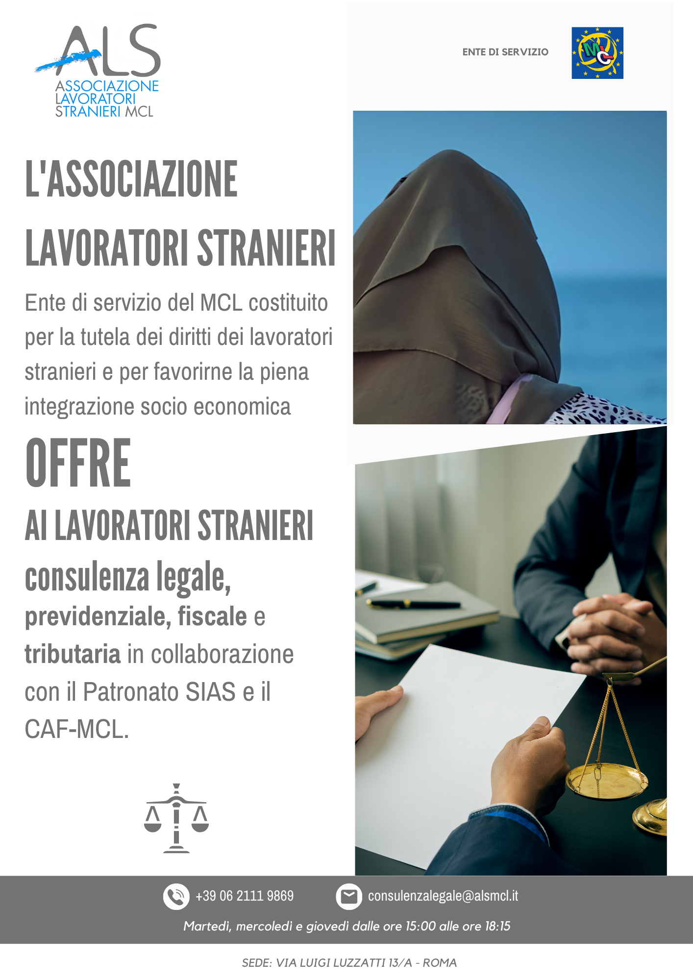 ALS MCL - Consulenza legale, previdenziale, fiscale e tributaria