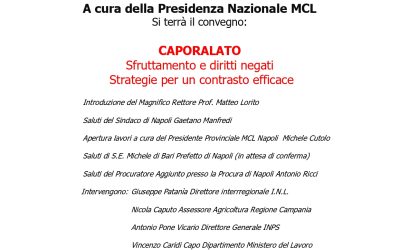 Convegno sul Caporalato all’Università di Napoli, Federico II